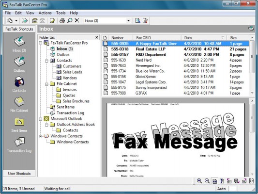FaxTalk FaxCenter Pro screenshot